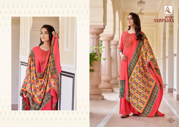 Alok Sampadaa Designer Pashmina Embroidery Salwar 